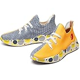 UIN Women's Casual Fashion Sneakers Comfortable Walking Slip Ons Lightweight Art Painted Athletic Travel Shoes