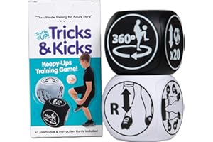 Shuffle Up Tricks & Kicks Soccer Dice Game - Soccer Challenging Skills Training Dice, Outdoor & Indoor Soccer Games for Kids,