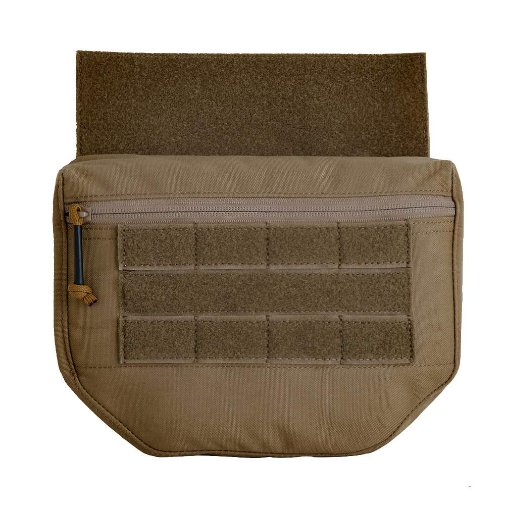KRYDEX Tactical Admin Pouch Dump Drop Pouch Utility Bag with Hook and Loop for AVS JPC CPC AVS Tactical Vest Coyote Brown — image 1