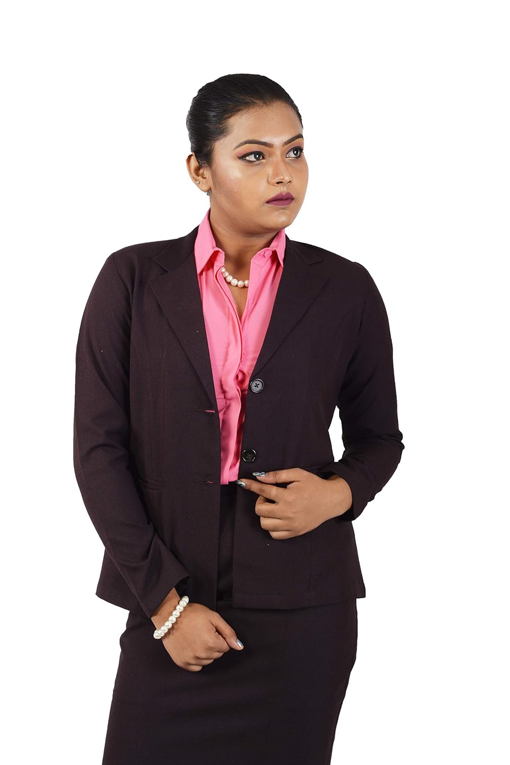 women's formal suit wine