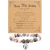 navdlizu Birthday Gifts for Women,Mom Sister Grandma Aunt Teacher Friend Wife Birthday Gift Ideas,Beaded Bracelets,30th 40th 50th 60th 70th Birthday Gifts