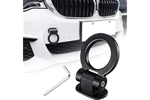 TOMALL Tow Hook Kit Black Car Decorations Sticker Car Decor Bumper for Auto Exterior Accessories (ONLY Decoration)