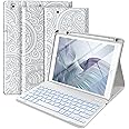 Hamile for iPad 9th Generation Case with Keyboard 10.2 Inch - Backlit Wireless Detachable Folio Keyboard Cover with Pencil Holder for iPad 8th Gen/7th Gen/iPad Pro 10.5"/iPad Air 3rd Gen (Gray)