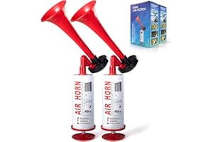 FARBIN Marine and Sports Pump Air Horn, Loud Sound Handheld Signal Boat Horn, Personal Safety Horn Alarm for Boating, Sports 