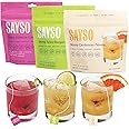 SAYSO Skinny Spicy Margarita, Skinny Hibiscus Cosmo & Skinny Cardamom Paloma Cocktail Tea Bags - - Instant Cocktail or Mocktail Mixers - No Hot Water - Home Bar - Organic Ingredients, 3-Pack