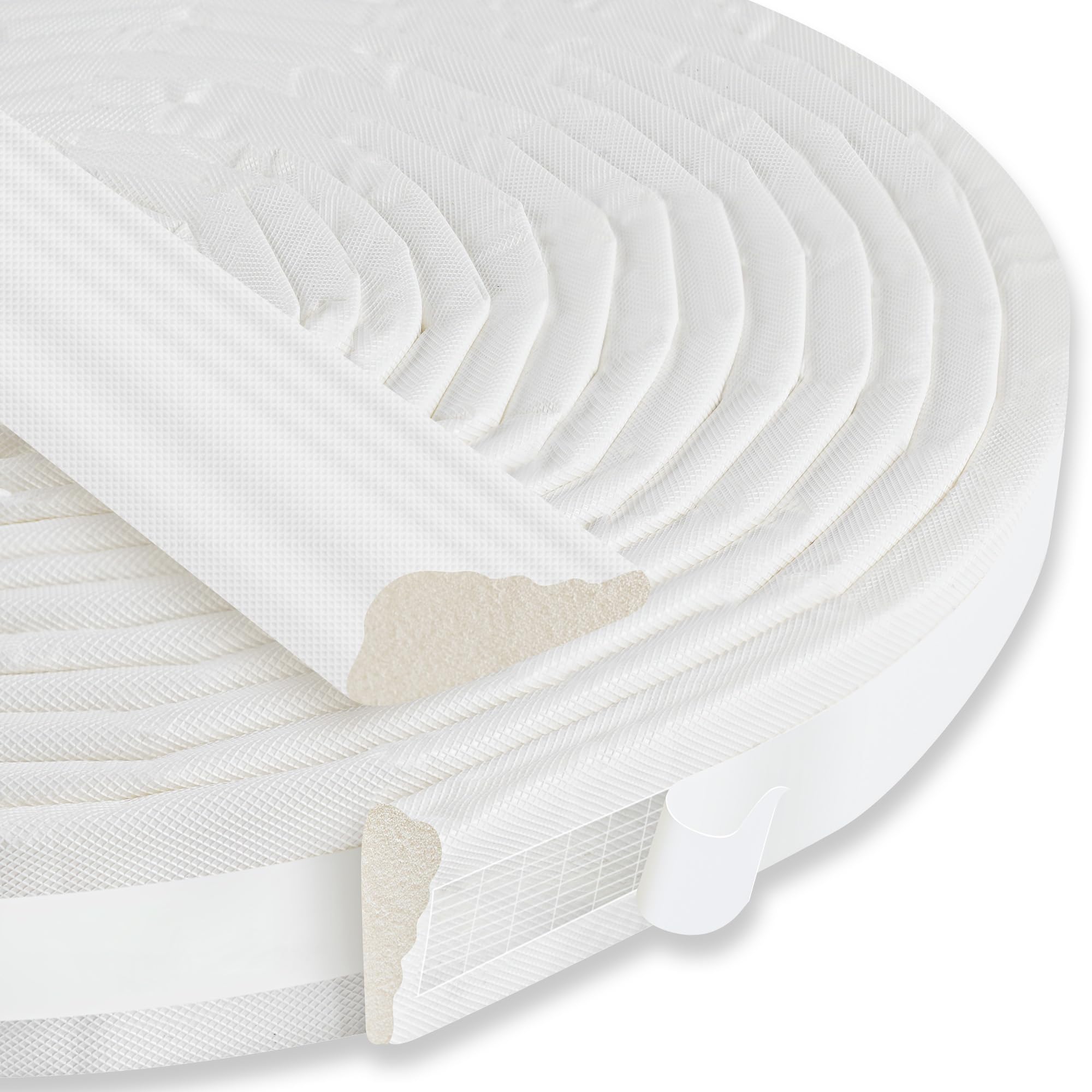 Photo 1 of 236" Wedge-Shaped Foam Window Seal Strip, Door Weather Stripping, Soundproof Front Door Frame Seal, Self-Adhesive Winter Insulation for Doors & Windows, Draft Stopper Gap Filler, White