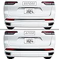 SlickMod Chrome Delete Blackout Vinyl Overlay for 2021-2023 Jeep Grand Cherokee L Diffuser Trim (Overland & Summit Models, Gloss Black)
