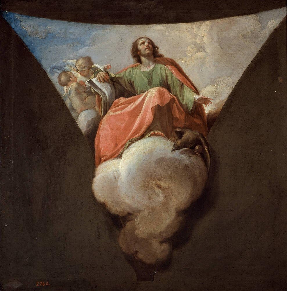 'Bayeu Y Subias Francisco San Juan Evangelista 1771 ' Oil Painting, 10 X 10 Inch / 25 X 26 Cm ,printed On Perfect Effect Canvas ,this Best Price Art Decorative Prints On Canvas Is Perfectly Suitalbe For Kitchen Decoration And Home Gallery Art And Gifts
