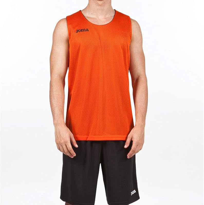 Aro Basketball Reversibil T-Shirt, Herren, Orange-Schwarz, M
