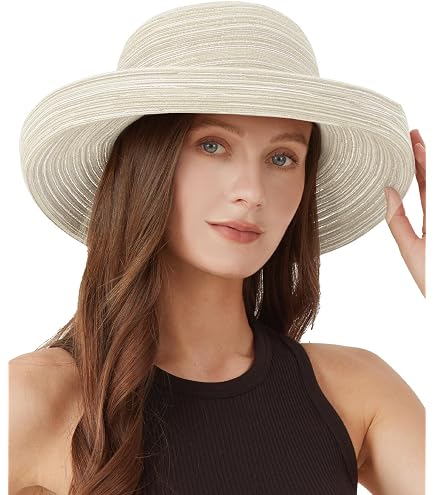 Trendy Apparel Shop UPF 50+ 4 Inch Kettle Brim Paper Braid  display picture 1