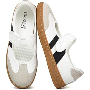 BeeLg Mary Jane Sneakers for Women Comfortable Ballet Sneakers Casual Non-Slip Walking Flats Shoes