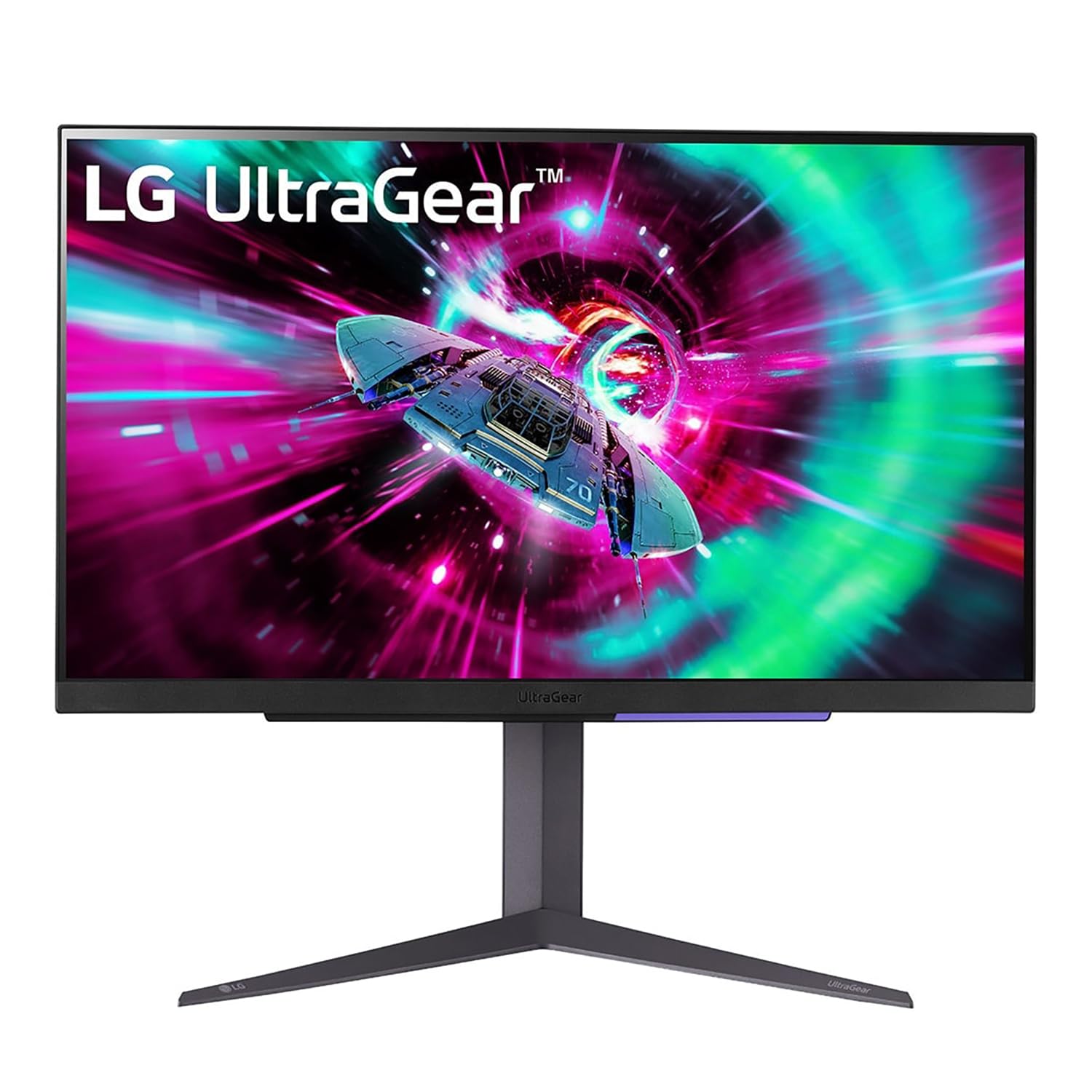 LG UltraGear 27GR93U Monitor Gaming 27" UHD 4K (3840x2160), IPS, 144Hz, 1ms (GtG), G-Sync Compatible, AMD FreeSync Premium, VRR, HDR 400, HDMI 2.1, DisplayPort 1.4, Flicker Safe, Nero