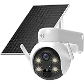 Geeni Insight 3MP Smart PTZ Solar Security Camera – Auto-Follow Motion Tracking, 2K HD Wire-Free Outdoor WiFi Camera with 3W 