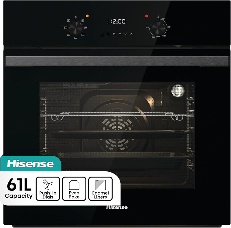 Hisense Built-in 61L Electric Single Oven with LED Display 7 Functions