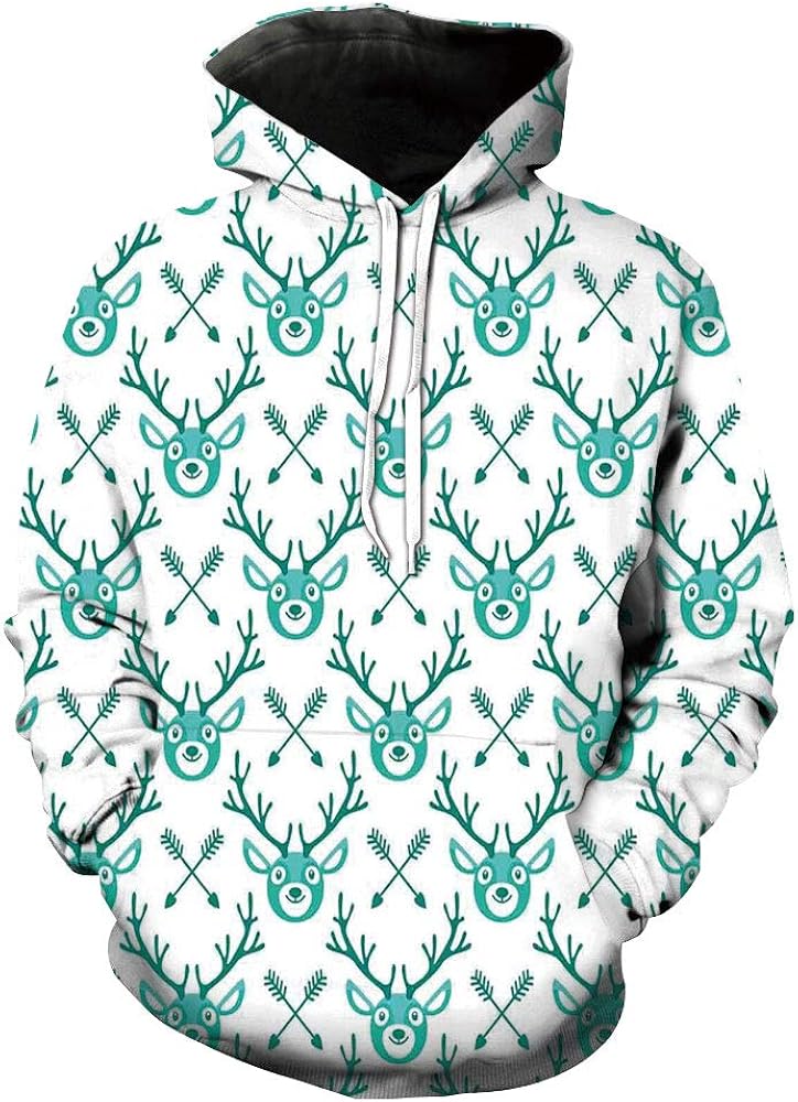 Unisex Hoodie 3D Print Letters Wood Timber Sherpa Lined Fleece Sweatshirt Size XS