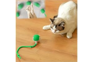 ZONCIHO Interactive Cat Toys for Indoor Cats, Agility Move Cat Balls,Motion Activated Cat Balls, Cat Toys for Bored Indoor Cats（Green）