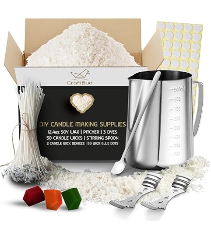 Nuozme Candle Wick Kit - 60 Pre-Waxed Cotton Wicks (4", 6", 8") With Tools For DIY Candle Making - View #4