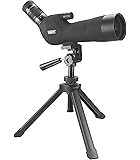 Emarth 20-60x60mm Porro Prism Spotting Scope with Camera Tripod, 45-Degree Angled Big Eyepiece,Waterproof Fogproof Spotter Scope for Target Shooting Bird Watching Archery Wildlife Scenery