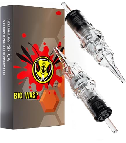 Amazon.com: BIGWASP #12 7RM Tattoo Needle Cartridges 7 Curved