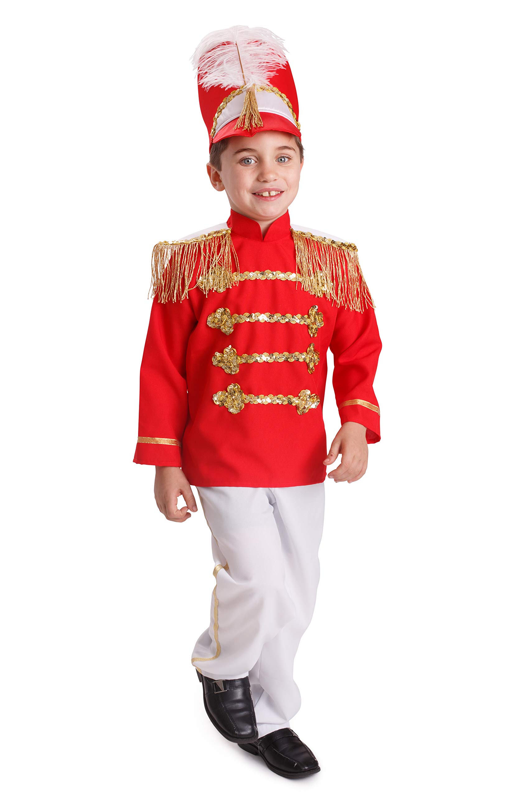Dress Up America Boys Drum Major Kids Fancy Marching Band Outfit - Beautiful Dress Up Set for Role Play