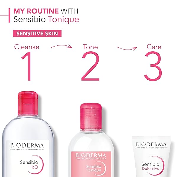 BIODERMA – SENSIBIO FACE TONER – SKIN SOOTHING AND MOISTURIZING – GENTLE FACIAL TONER FOR SENSITIVE SKIN