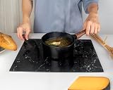 Kitchenville Glass Chopping Board 40x30 cm Black Marble Effect view 5