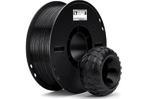 ELEGOO Filamento TPU 1,75 mm Negro 1KG, 95A Filamentos Blando Flexible para Impresión 3D Precisión dimensional, para Mayoría Impresoras 3D FDM