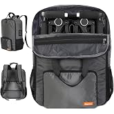 Mactso Stroller Travel Bag Compatible with GB Pockit and GB Pockit Air Plus All Terrain, Lightweight Stroller Travel Backpack for Airplane (Grey, M)
