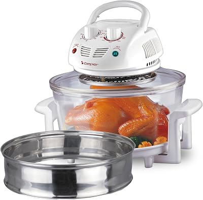 BEPER BF.640 Halogen Oven 18L, 60 Min Timer, Adjustable Thermostat