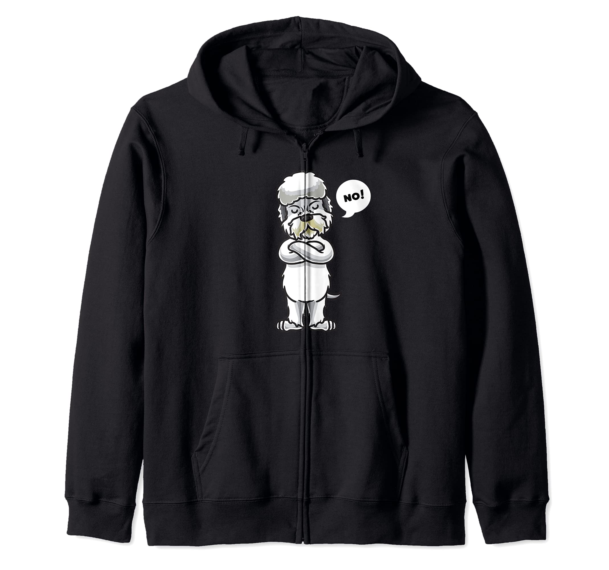Stubborn Dandie Dinmont Terrier Dog funny Zip Hoodie