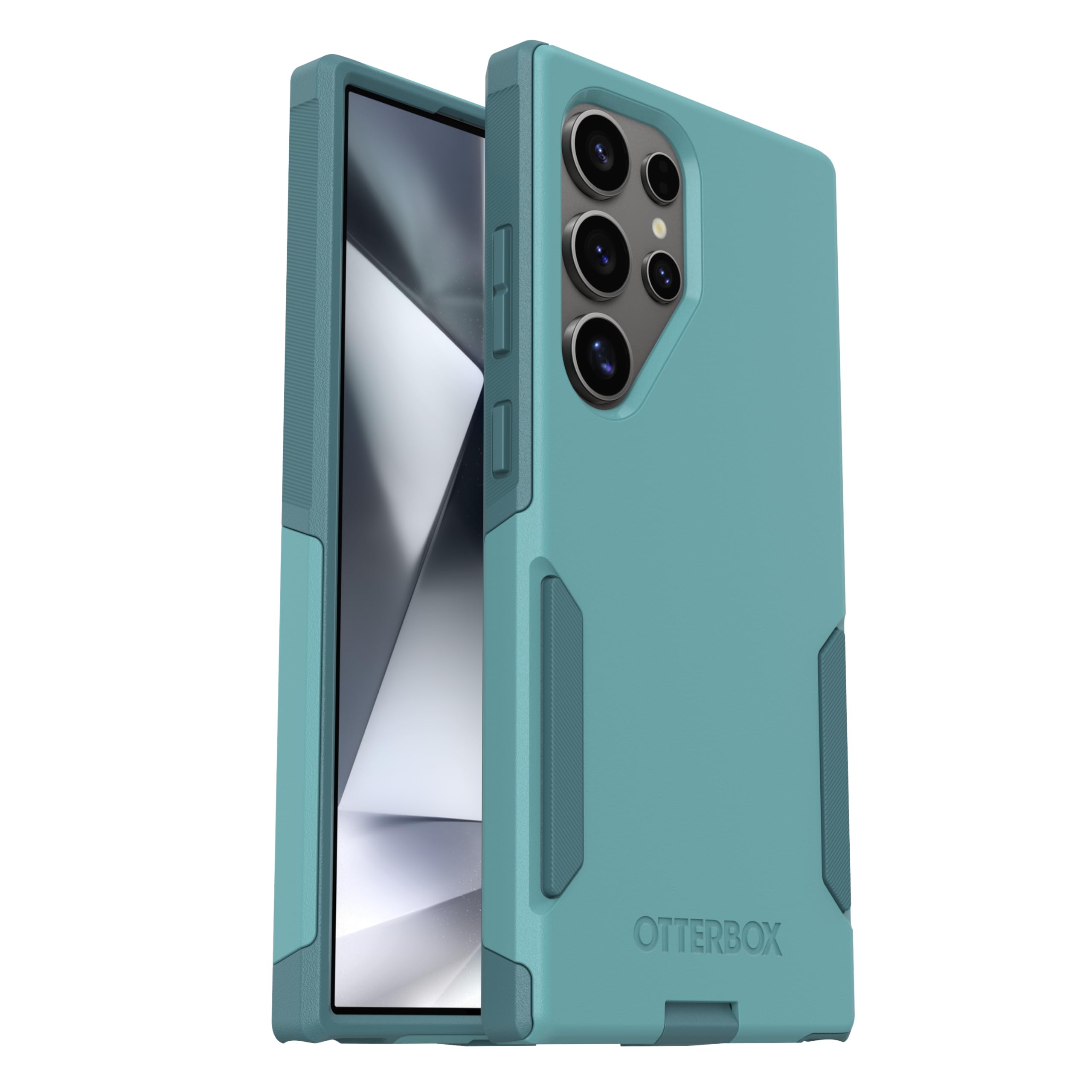 OtterBox Samsung Galaxy S24 Ultra (Only) - Commuter Series Case - Riveting Way (Teal) - Slim & Tough - Pocket-Friendly - with Port Protection - Non-Retail Packaging
