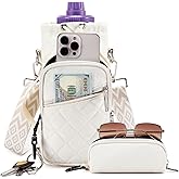 AGLOD Water Bottle Carrier Bag with Strap, Water Bottle Holder Crossbody Bags for Women Men for Walking, Hiking,Cycling