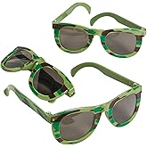 Fun Express Camouflage Army Sunglasses - 12 Pieces