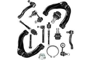 ILONPA Front Upper Control Arms w/Ball Joints Sway Bar End Links Tie Rod End Links Suspension Kit for 2005-2012 Nissan Pathfinder, 2005-2015 Nissan Xterra, 2005-2019 Nissan Frontier (10PCs)