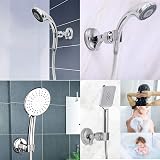 XPOOP Shower Holder Adjustable Suction Cup No Drilling ABS Silver Bathroom view 6