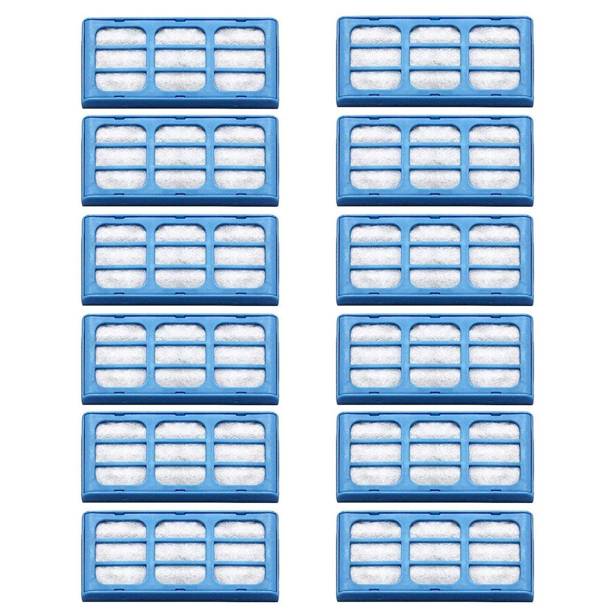VacBoom 12pcs Replacement Filters, Cotton & Activated Carbon, for Dog Mate Pet Fountains, Keep Water Fresh
