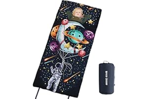 HALLO BUNNY Kids Sleeping Bag, Sleeping Bags for Boys & Girls, Large Kids Sleeping Bag with Pillow, SlumberSoft Slumber Bags, Toddler Sleeping Bags for Daycare Travel Naps and Sleepovers,63" x 30"