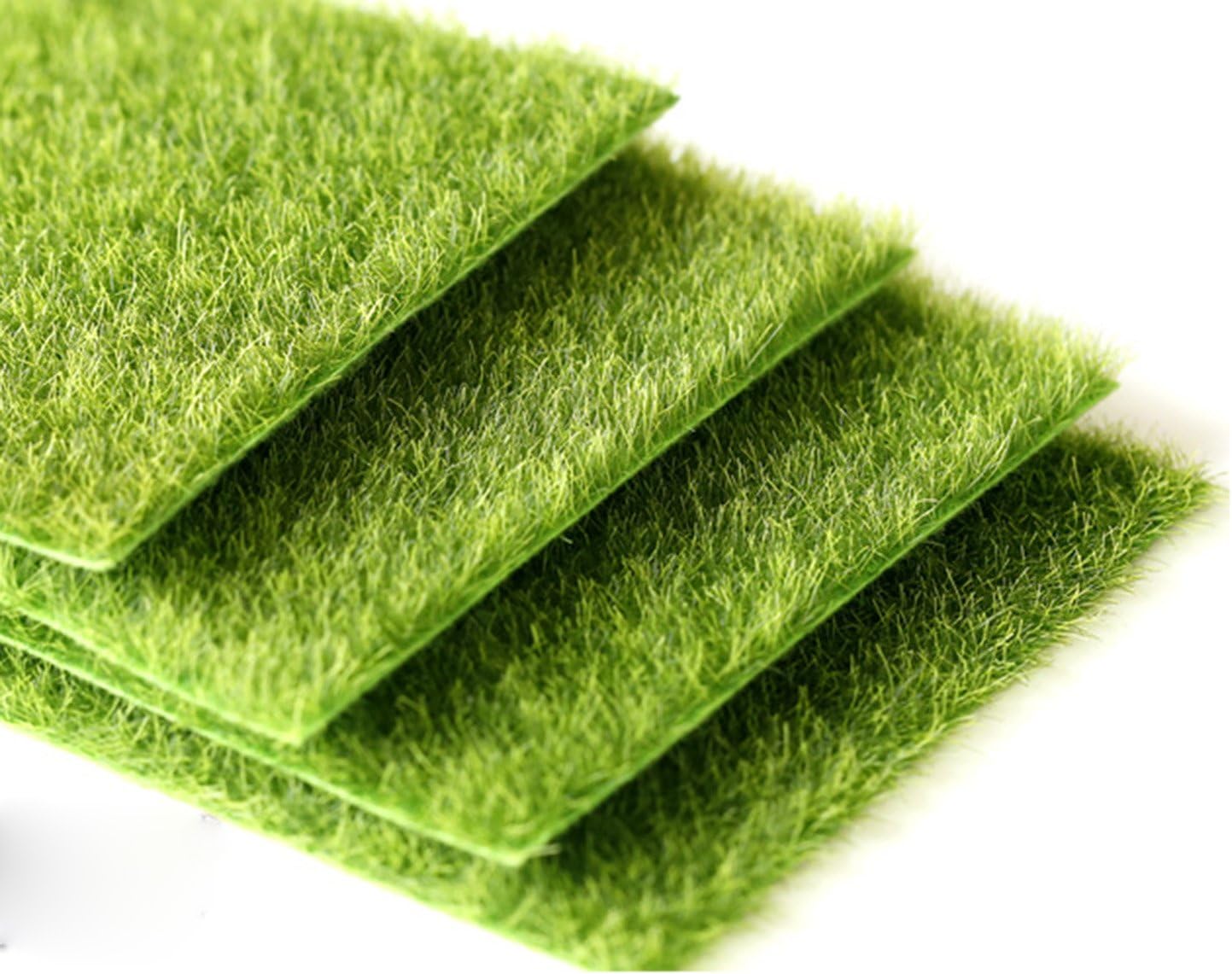 OKOK Artificial Garden Grass, Fake Lawn Grass, Miniature Dollhouse Home Garden Ornament, 12''x 12''
