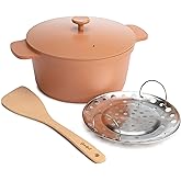 Goodful All-In-One Pot, Multilayer Nonstick, High Performance Cast Dutch Oven With Matching Lid, Roasting Rack And Turner, Ma