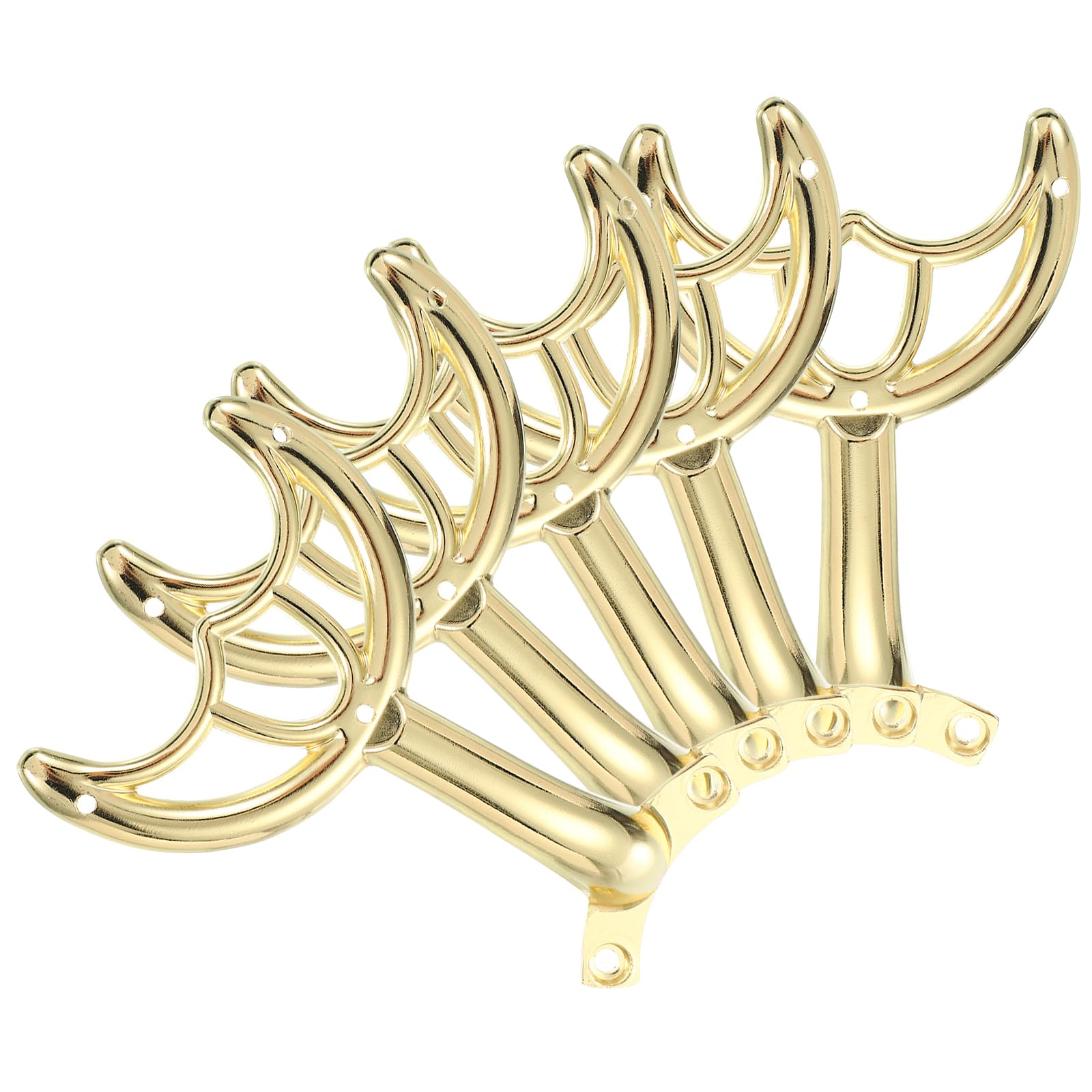 Photo 1 of PATIKIL Ceiling Fan Blades Arms Replacement, 5 Pcs 52" Fan Blade Replacement Parts Mounting Bracket Kit for Replacing the Worn Fan Blades, Gold