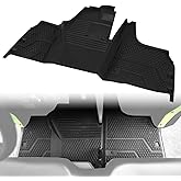 A & UTV PRO TPE Front Floor Mat for Pioneer 520 2021-2025, for Pioneer 500 2015-2023, All Weather Protection Rubber Front Row Floor Liners Slush Mat Accessories, Non-Slip, Replace #0SP63-HL5-101