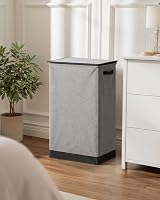 SOLEDI 100L Laundry Basket with Lid Large Collapsible Hamper Grey view 7