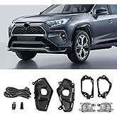 Fancemot LED Front Bumper Fog Lights Compatible with 2019-2025 5th Gen Toyota RAV4, Replacement w/Wiring & Switch