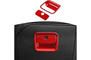 RT-TCZ for Jeep JL Glove Box Compartment Latch Handle Trim Cover for Jeep Wrangler JL JLU 2018-Present for Gladiator JT 2020-Present Red Interior Accessories