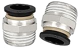 Male Straight 12mm Tube OD x 1/2” Thread Push to