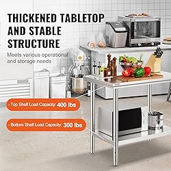 Vevor Stainless Steel 900x600x800 mm Commercial