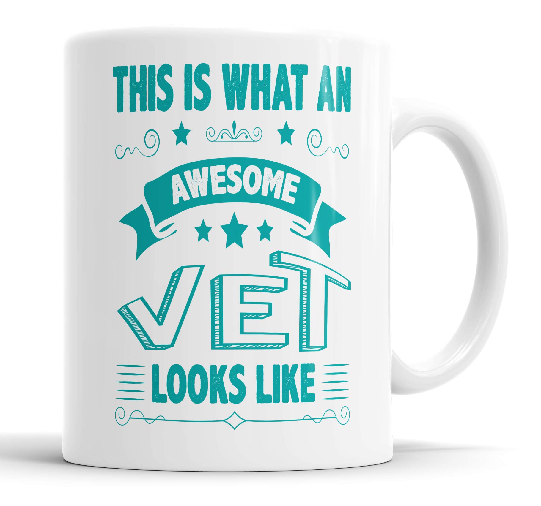 This is What an Awesome Vet Looks Like Mug Humour, Joke, Leaving Present, Friend Gift Cup Birthday Christmas, Ceramic Mugs