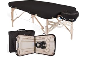 EARTHLITE Premium Portable Massage Table Package SPIRIT - Spa-Level Comfort, Deluxe Cushioning incl. Flex-Rest Face Cradle & Strata Face Pillow, Carry Case (30/32” x 73”) - Made in USA