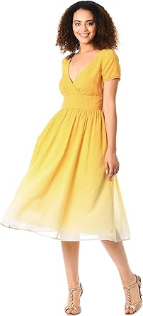 yellow midi dress uk