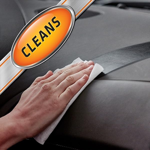 ARMOR ALL INTERIOR CAR CLEANING WIPES, 25 COUNT CANISTER, POWERFUL CLEANING FOR DASHBOARDS, VINYL, CLEAR PLASTICS, CARPET AND FABRIC